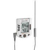 TFA Dostmann Küchen-Chef Duo-Therm Digitales Grill-Braten-/Ofenthermometer, Kerntemperaturkontrolle, Fleischthermometer, Temperaturfühler, Timer, Temperaturvorgabe,L 72 x B 24 x H 87 mm