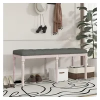 VidaXL Sitzbank Dunkelgrau 110x40x49 cm Stoff