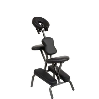 BC-ELEC BC001-BLACK Schwarzer faltbarer und tragbarer Massagestuhl und Tattoo + Tragetasche