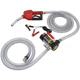 Dieselpumpe, 12V Kraftstoffpumpe Ölpumpe Heizölpumpe Selbstansaugend mit Zapfpistole Schlauch, Zapfpistole Absaugpumpe 3600 U/min für Benzin Motoröl Wasser