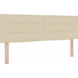 vidaXL Boxspringbett 140 x 200 cm Creme