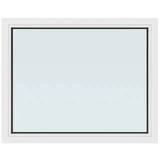 Solid Elements Kunststofffenster New Basic Festverglasung  (100 x 80 cm, Verglasung: 2-fach, Weiß)