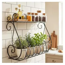 DanDiBo Ambiente Wandregal 50 cm Schwarz