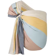 Hoppediz Ring-Sling ULTRALEICHT, Baby-Tragetuch ab Geburt, 100% kbA-Baumwolle, Design Porto