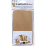 Folia Papiertüten natur, 15 Stück 100 x55 x 175 mm, lebensmittelecht