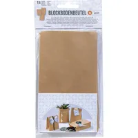 Folia Papiertüten natur, 15 Stück 100 x55 x 175 mm, lebensmittelecht