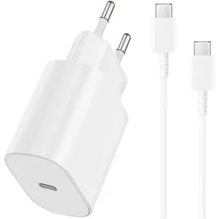 Schnellladegerät für Samsung Netzteil FastCharge 1.5M USB C Ladekabel USB C Adapter für Samsung Galaxy A55 A54 A53 A35 A34 A25 A16 A06 A05 S25 S24 S23 S22 S21 S20 S10 Galaxy Tab A9 A9+S9 S8 S7