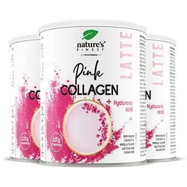 nature’s finest Nature's Finest Pink Latte Kollagen mit Hyaluronsäure und Ashwagandha Pulver 125 g
