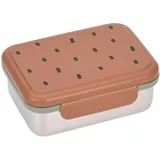 Lässig Brotdose Edelstahl Lunchbox Happy Prints caramel