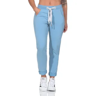 Elbsand Brinja Damen 7/8 Hose, Sweathose, gerade Schnittform - XXL