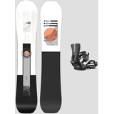 Salomon Sight+Rhythm Black M 2024 Snowboard-Set uni, 156