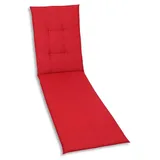 GO-DE 15809 Rollliegenauflage Liege Gartenliege Auflage rot Struktur