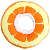 Amexo Halskrause Katze, Einstellbares Katzenhalsband zur Anwendung bei Katzen nach Operationen oder Verletzungen, Soft, Orange, S