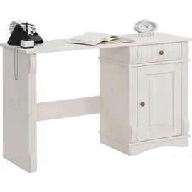 Home Affaire Schreibtisch Teresa Kiefer massiv / Weiß