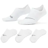 Nike Everyday Plus Lightweight Trainings-Footie-Socken Damen White/Wolf Grey 38-42