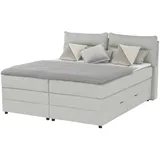 Boxspringbett mit Bettkasten  ¦ grau ¦ Maße (cm): B: 173 H: 109