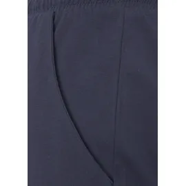 VIVANCE DREAMS, Damen, Gr. 32/34, blau (dunkelblau), Single Jersey, Obermaterial: 100% Baumwolle, bestickt, gestreift, Basic, bequem lang, Rundhals, Raglanärmel, Homewear-Sets Pyjama, mit garngefärbten Streifen