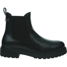 Tommy Hilfiger TH LEATHER Cleated CHELS Schwarz - Schwarz - 41