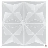 IKHEMalarka 3D Wandpaneel aus Polystyrol Styropor XPS, BxL: 50,00x50,00 cm, 0,25 qm, (32-tlg) 3D Paneelen für Decken & Wand 50x50cm weiß