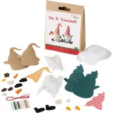 Boltze home DIY Dekorationsset, 2 Zwerge, 15 cm