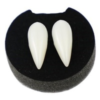 Vampirzähne, 1 Paar Halloween künstlicher Vampirzähne Dekoration mit Kiste, 17 mm gefälschte Vampire, Halloween -Party -Requisiten, Vampir -Zähne Zahners