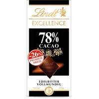 Lindt Schokolade EXCELLENCE 78 % Kakao, Promotion | 10 x 100 g Tafel | Kakaointensive vollmundige Edelbitter-Schokolade | Schokoladentafel | Schokoladengeschenk