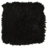 kuhfelle online & nomad Tibet Lammfell Stuhlkissen 40 x 40 cm Schwarz