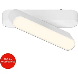 Briloner Luxtrail LED Tracklight, Warmweiß, Schwenkbar, Zubehör, LED Spot, Spotlight, Deckenspot, Lampen, Deckenlampe, Deckenleuchte, 130mm, Weiß