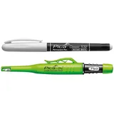 Pica Permanent Marker weiß + Pica Dry Tieflochmarker Graphit 2 teilig