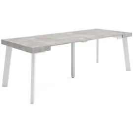 SKRAUT HOME Ausziehtisch 222 x 73 x 90 cm grau