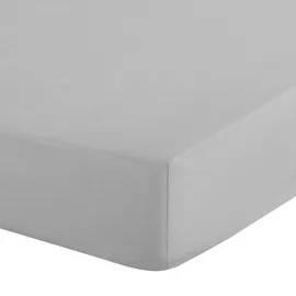Eurofirany Spannbettlaken Baumwolle 140 x 200 - 160 x 200 cm silber