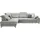 Set One by Musterring Eckcouch Polyester 3-Sitzer Grau