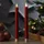 MARELIDA LED Stabkerzen Tafelkerzen Spitzkerzen rustikal 24,5cm rot 2St
