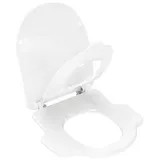 Villeroy & Boch O.novo Kids WC-Sitz mit Deckel, für Kinder, Scharniere Edelstahl, weiß AntiBac