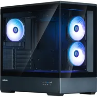 Zalman P30 V2 micro-ATX Geh??use Tempered Glass Panoramic View