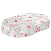 ANRO Tischdecke Wachstuchtischdecke Wachstuch Wachstischdecke pflegeleicht abwaschbar Rosen Landhaus