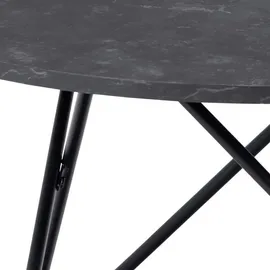 VCM Wyre Schwarz Marmor Ø80 cm