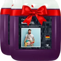 Cleanerist - Black Waschmittel flüssig für 350 Dunkelwäschen - 2x 5l Flüssigwaschmittel Konzentrat für schwarze & dunkle Wäsche - XXL Vollwaschmittel mit Frischeduft für 20-95°C, statt Pods, Pulver