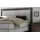 Hasena Boxspringbett Memphis, im Vintagelook, Massivholz-Umrandung, Tonnentaschen-Federkernmatratze grau