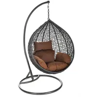 Home Deluxe Hängesessel  Cielo schwarz/braun
