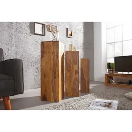 Riess-Ambiente invicta Deko Säulen MAKASSAR 3er Set 60-80cm