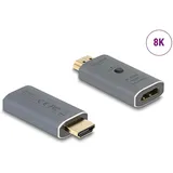 DeLock HDMI EDID Emulator 8K 60Hz 0,5 m Grau