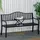 Outsunny Gartenbank 150 x 59 x 90 cm Schwarz