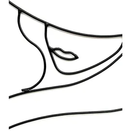 DanDiBo Ambiente Wandkerzenhalter Lady Metall Schwarz
