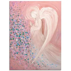 Artland Glasbild »Engelbild - pastell«, Religion, (1 St.), in verschiedenen Größen Artland pink