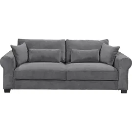 ed exciting design ANGELINA Bequemes Schlafsofa in Cord-Optik mit Bettkasten, - Ausziehbares Sofa mit Schlaffunktion - 250 x 95 x 125 cm (B/H/T)