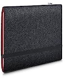 Stilbag Filzhülle für Apple iPad Air (2022) | Etui Tasche aus Merino Wollfilz | Kollekion Finn - Farbe: anthrazit/rot | Tablet Schutzhülle Made in Germany