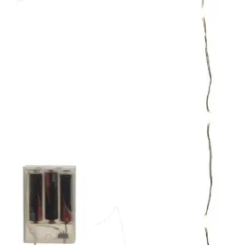 Lumineo LED Lichterkette Micro Silberdraht 1 m Warmweiß