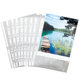 Durable Prospekthüllen DIN A4 transparent genarbt 0,045 mm 100 St.