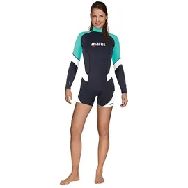 Mares Rash Guard Damen Schwarz/Grün/Weiß 2XL